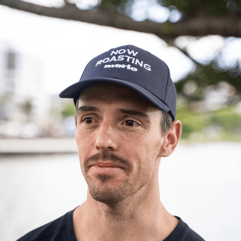 'NOW ROASTING' Staple Cap (Navy)